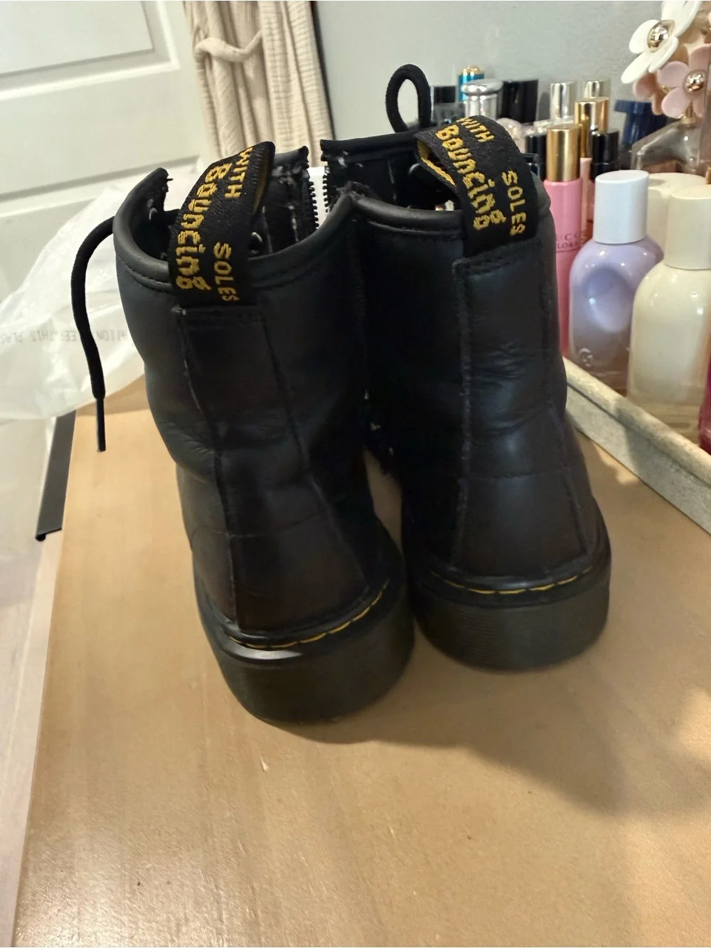 Dr. Martens  Black Kids Lace-Up Combat Boots - Youth Casual Shoes 3